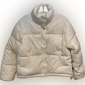 Express Women's Off-White Puffer Jacket